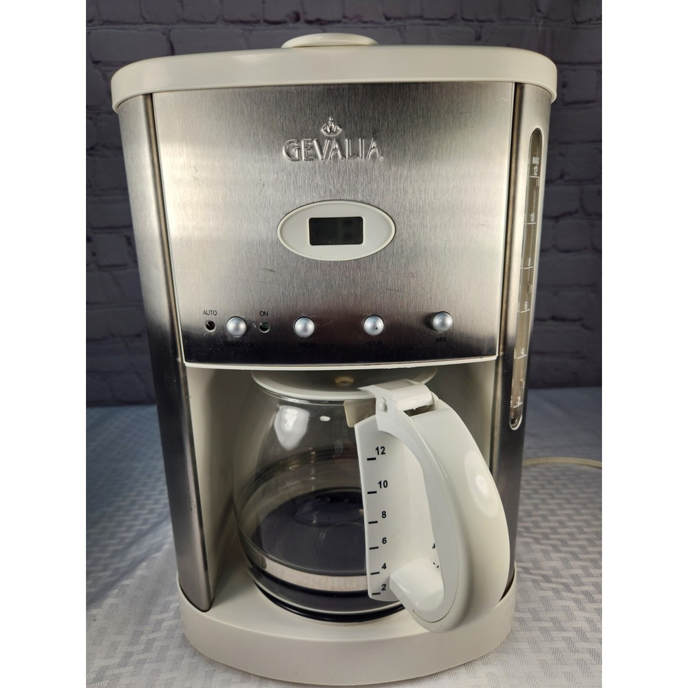 GEVALIA Stainless Steel Model XCC 12 CUP COFFEE MAKER Programaable High Quality